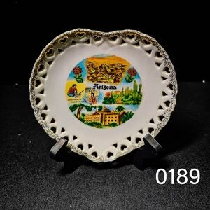 Arizona Souvenir Heart-Shaped Plate